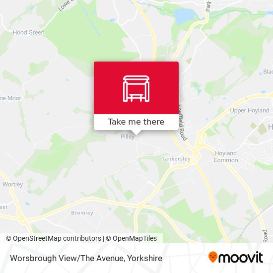 Worsbrough View/The Avenue map