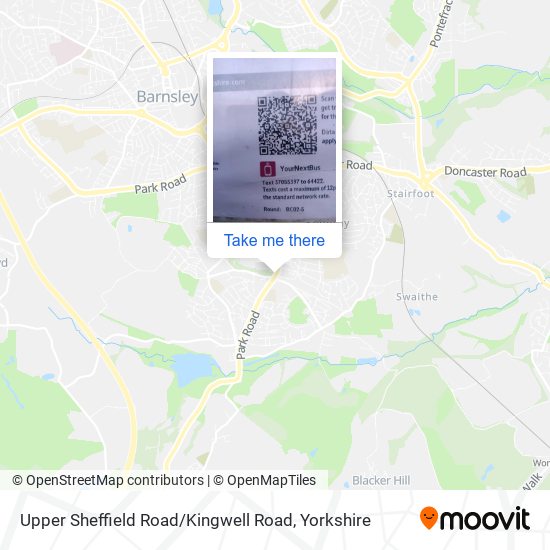 Upper Sheffield Road / Kingwell Road map