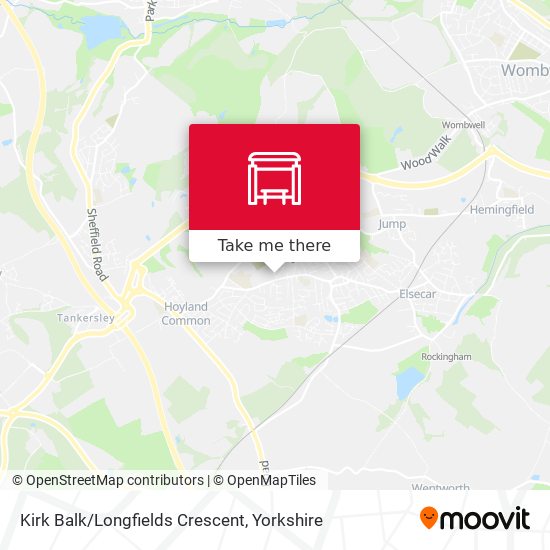 Kirk Balk/Longfields Crescent map