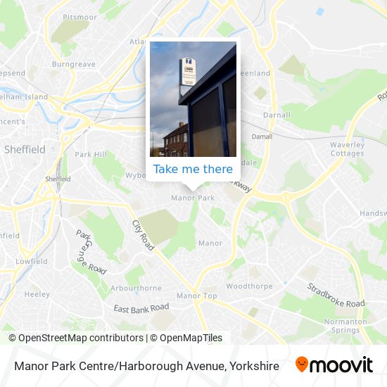 Manor Park Centre / Harborough Avenue map