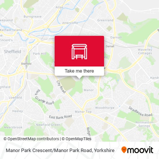 Manor Park Crescent / Manor Park Road map