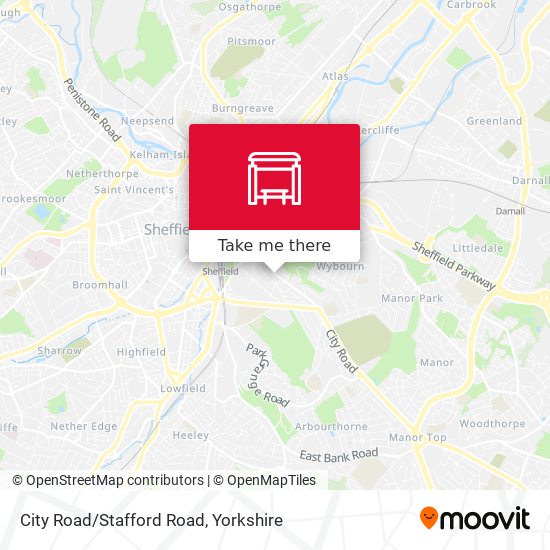 City Road/Stafford Road map