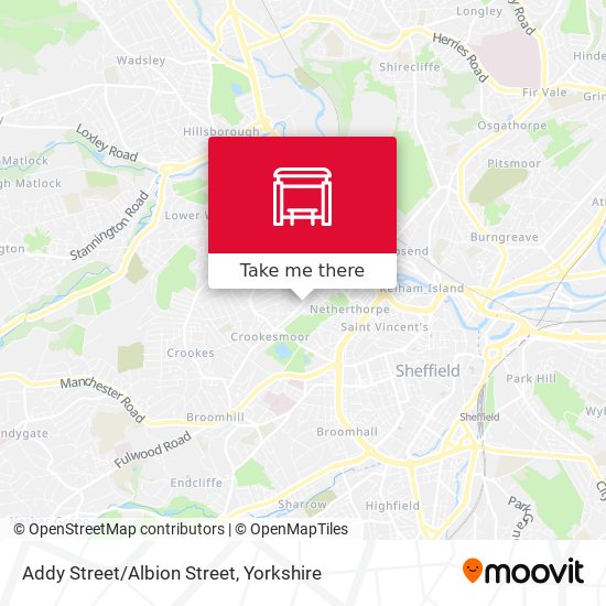 Addy Street/Albion Street map