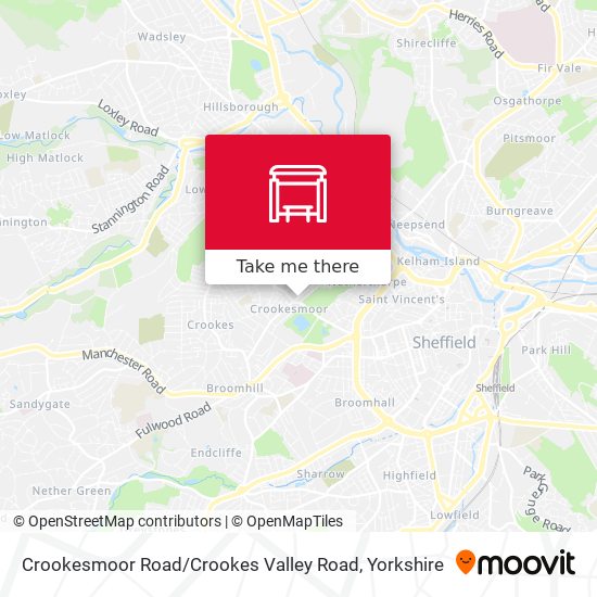 Crookesmoor Road / Crookes Valley Road map