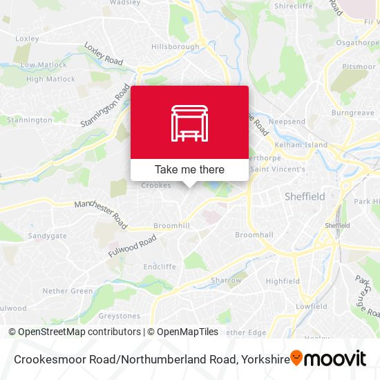 Crookesmoor Road / Northumberland Road map