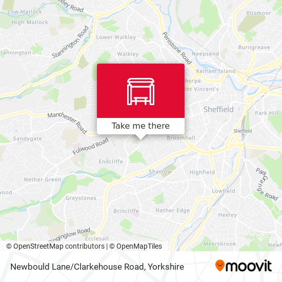 Newbould Lane/Clarkehouse Road map