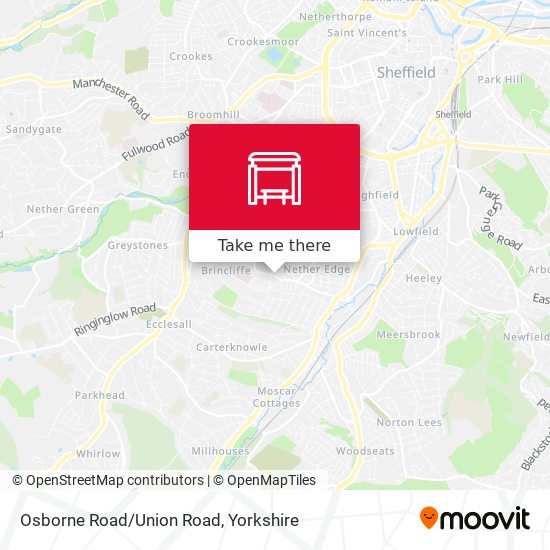 Osborne Road/Union Road map