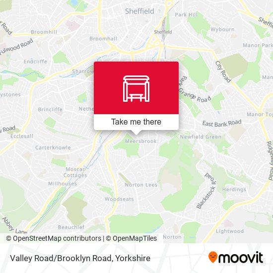 Valley Road/Brooklyn Road map