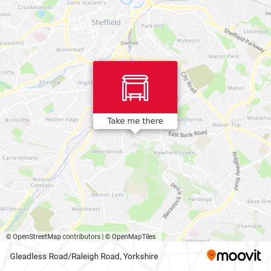 Gleadless Road/Raleigh Road map