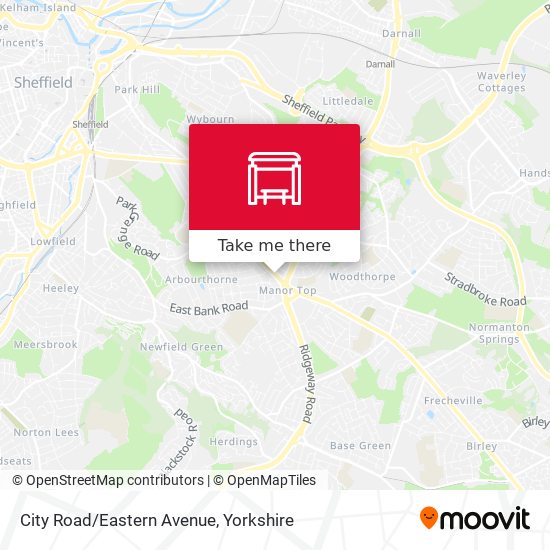 City Road/Eastern Avenue map