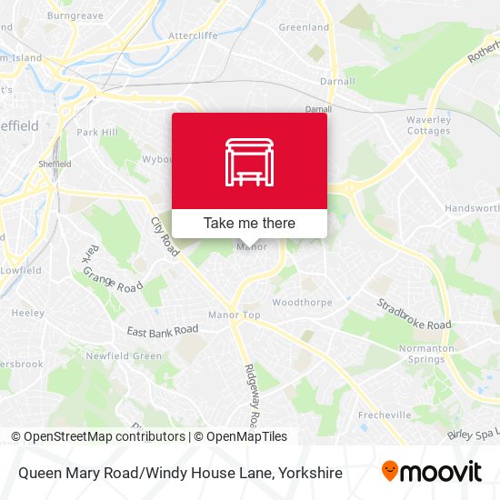 Queen Mary Road / Windy House Lane map