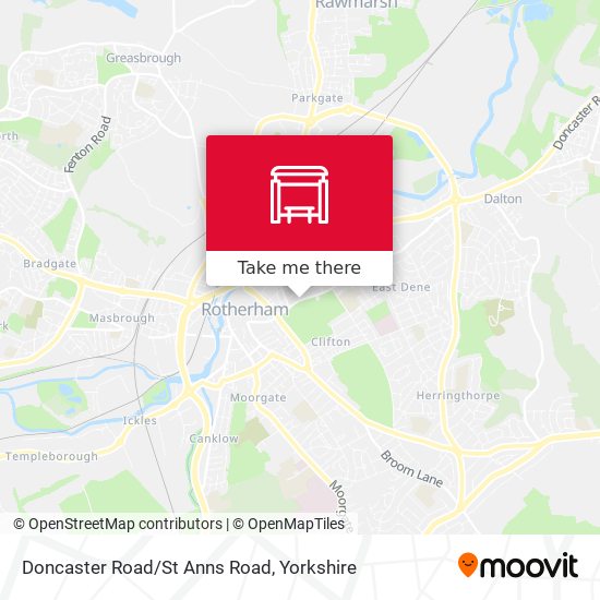 Doncaster Road/St Anns Road map