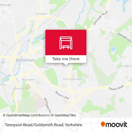 Tennyson Road/Goldsmith Road map