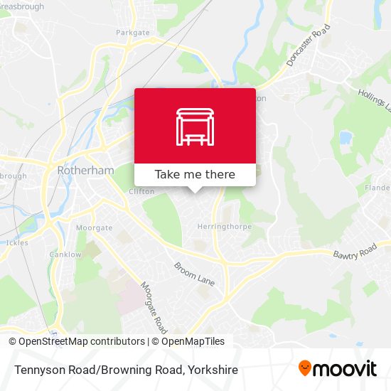 Tennyson Road/Browning Road map