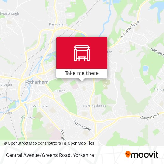 Central Avenue/Greens Road map