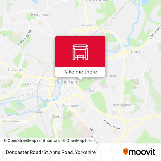 Doncaster Road/St Anns Road map