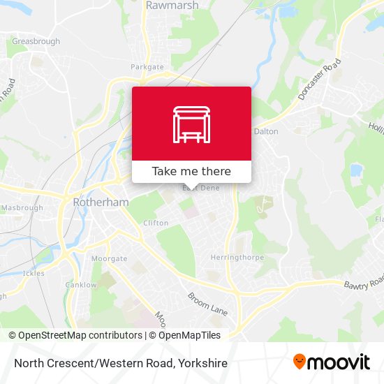 North Crescent/Western Road map