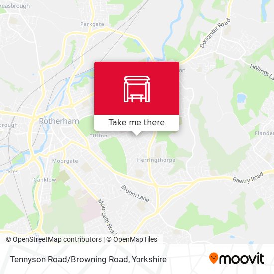 Tennyson Road/Browning Road map