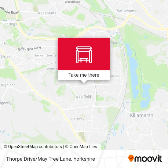 Thorpe Drive/May Tree Lane map