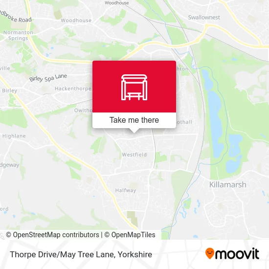 Thorpe Drive/May Tree Lane map