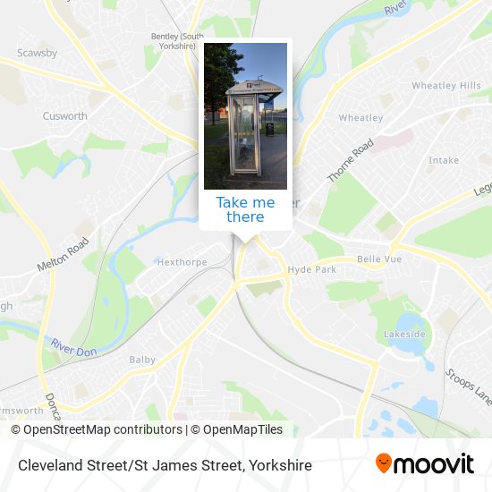 Cleveland Street / St James Street map