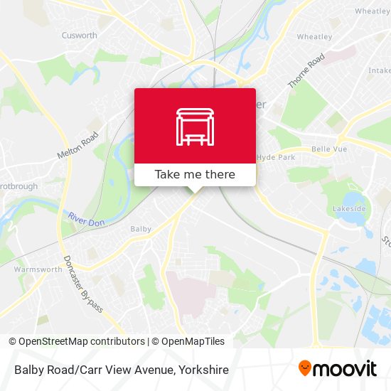 Balby Road/Carr View Avenue map