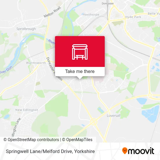 Springwell Lane/Melford Drive map