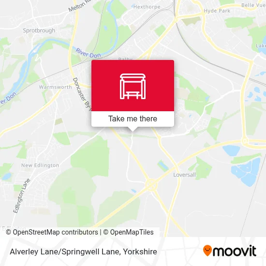 Alverley Lane/Springwell Lane map