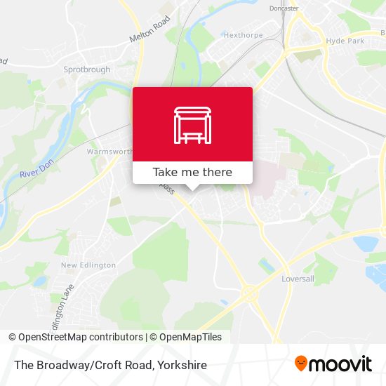 The Broadway/Croft Road map