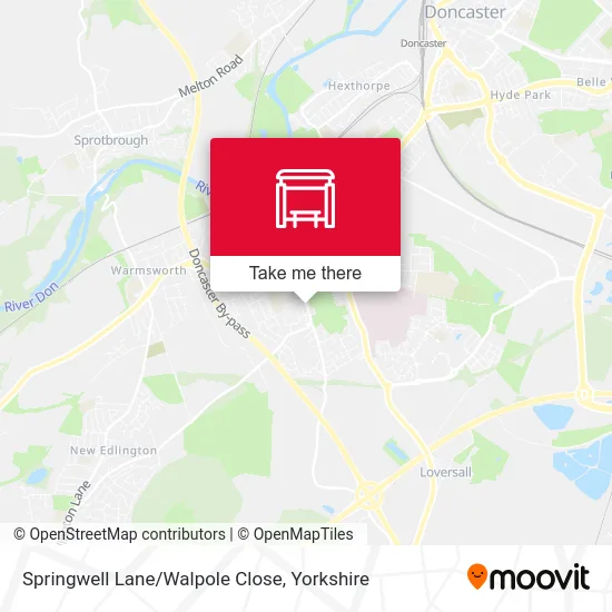 Springwell Lane/Walpole Close map