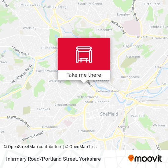 Infirmary Road/Portland Street map