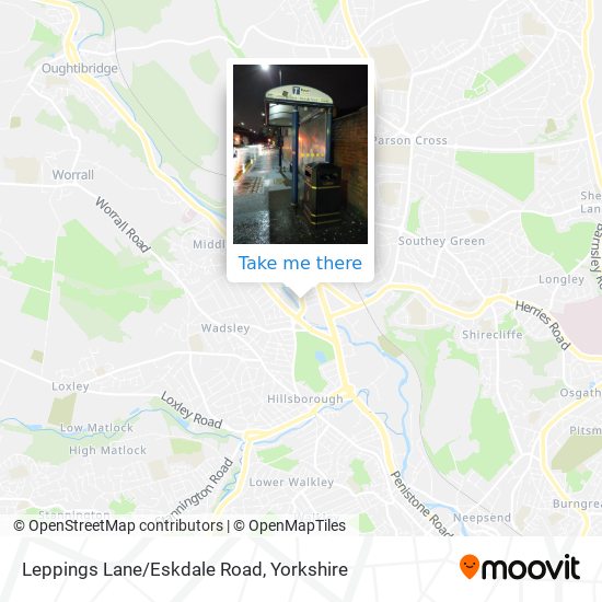 Leppings Lane/Eskdale Road map
