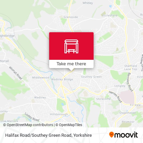 Halifax Road / Southey Green Road map