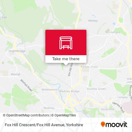 Fox Hill Crescent / Fox Hill Avenue map