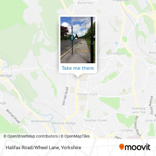 Halifax Road/Wheel Lane map