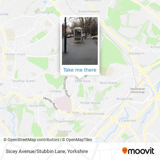 Sicey Avenue/Stubbin Lane map