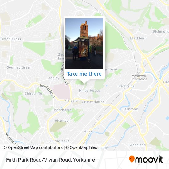 Firth Park Road/Vivian Road map