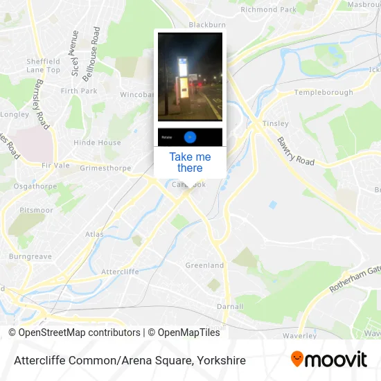 Attercliffe Common / Arena Square map