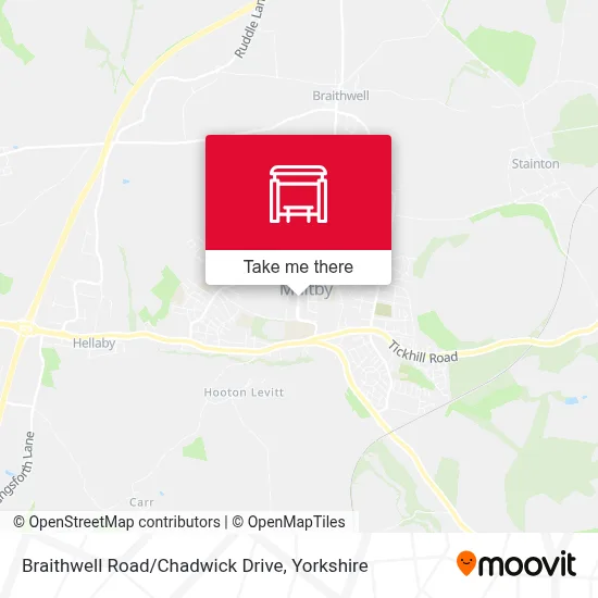 Braithwell Road/Chadwick Drive map