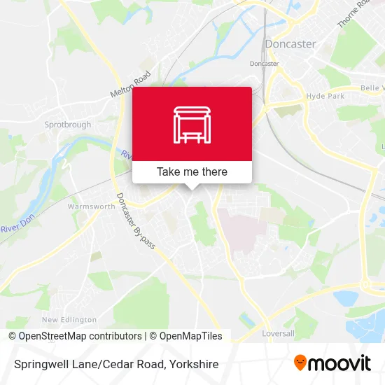 Springwell Lane/Cedar Road map