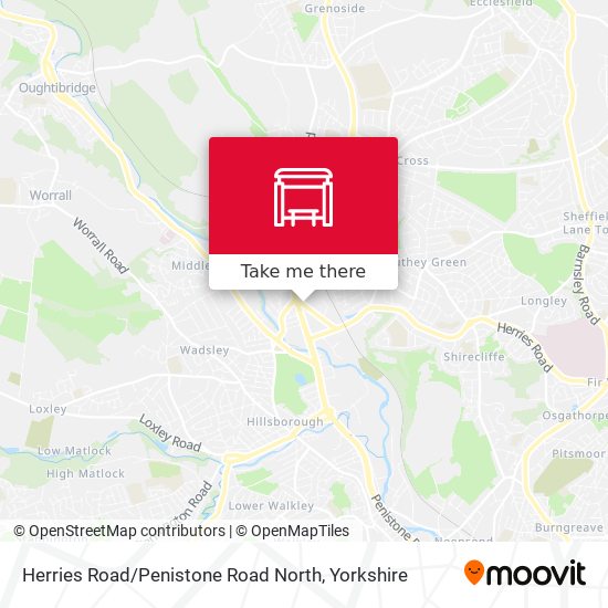 Herries Road / Penistone Road North map