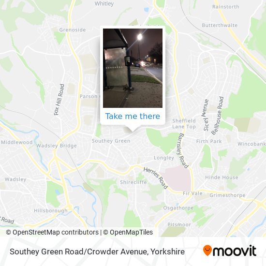 Southey Green Road / Crowder Avenue map