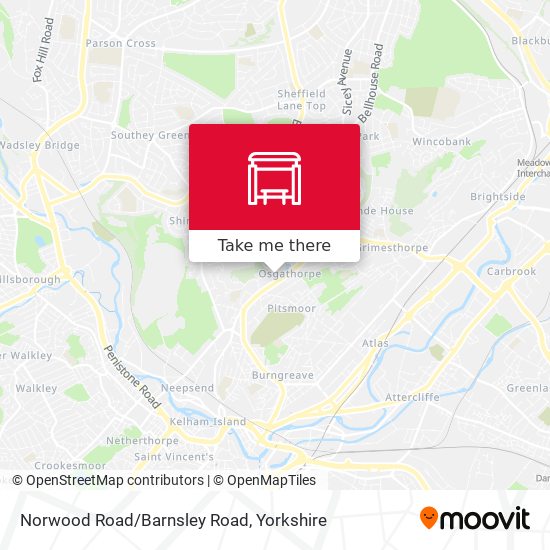 Norwood Road/Barnsley Road map