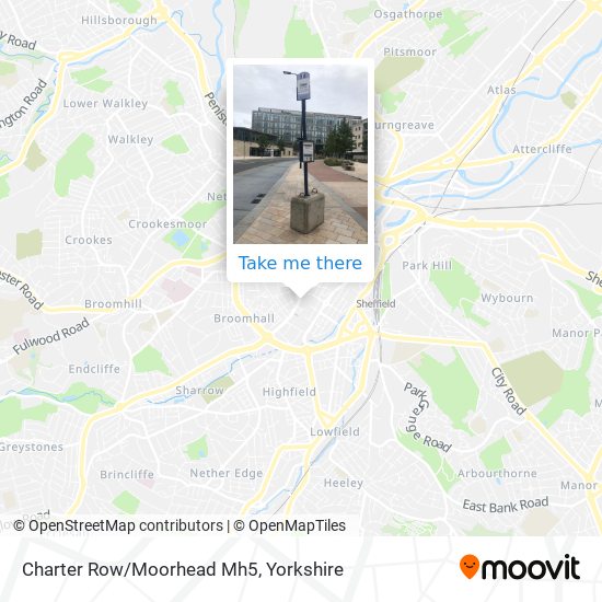 Charter Row/Moorhead Mh5 map
