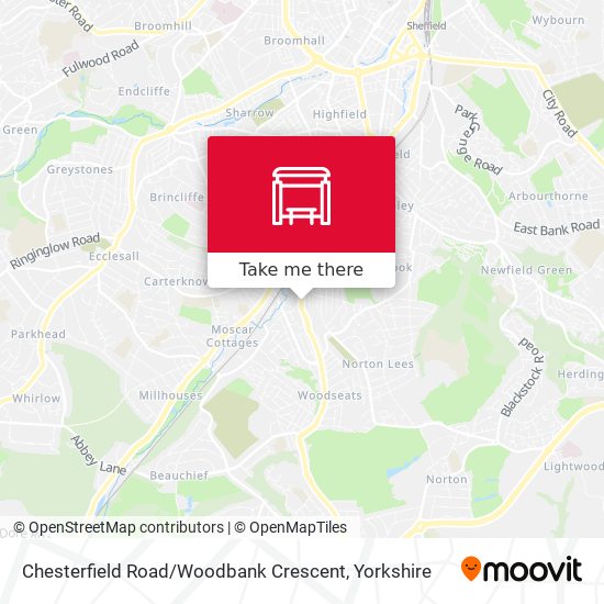 Chesterfield Road / Woodbank Crescent map