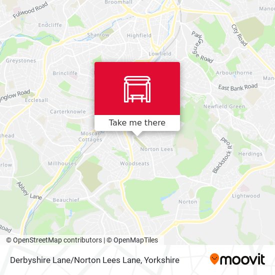 Derbyshire Lane / Norton Lees Lane map