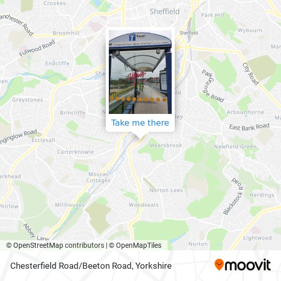 Chesterfield Road/Beeton Road map