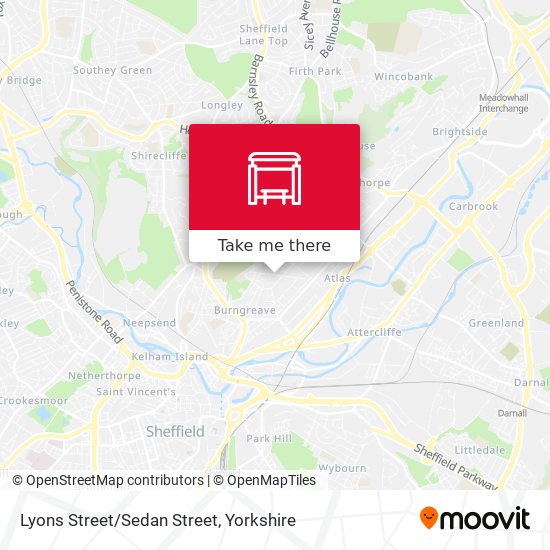 Lyons Street/Sedan Street map