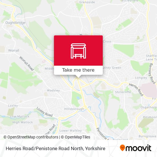 Herries Road / Penistone Road North map