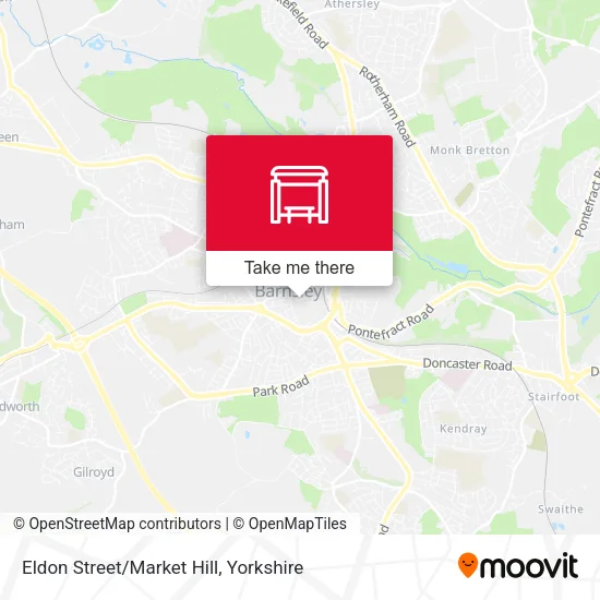 Eldon Street/Market Hill map
